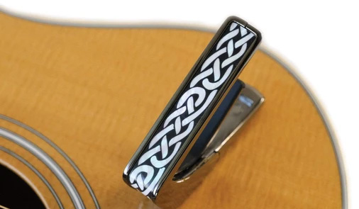 Thalia capo - Inked Pearl Celtic Knot Limited Edition Black Chrome